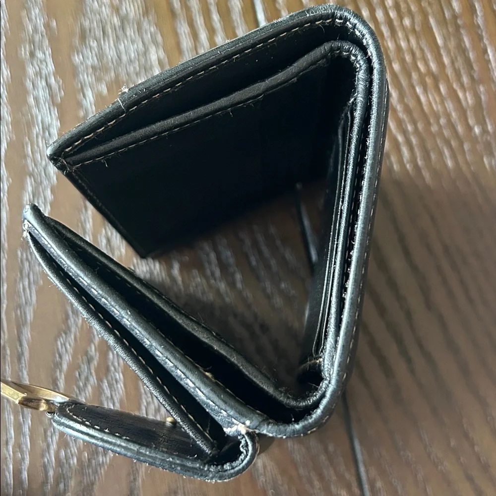 Christian Dior Vintage Saddle Bifold Compact Wallet